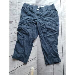 Sonoma Nacy Blue Cargo Capri Size 6p